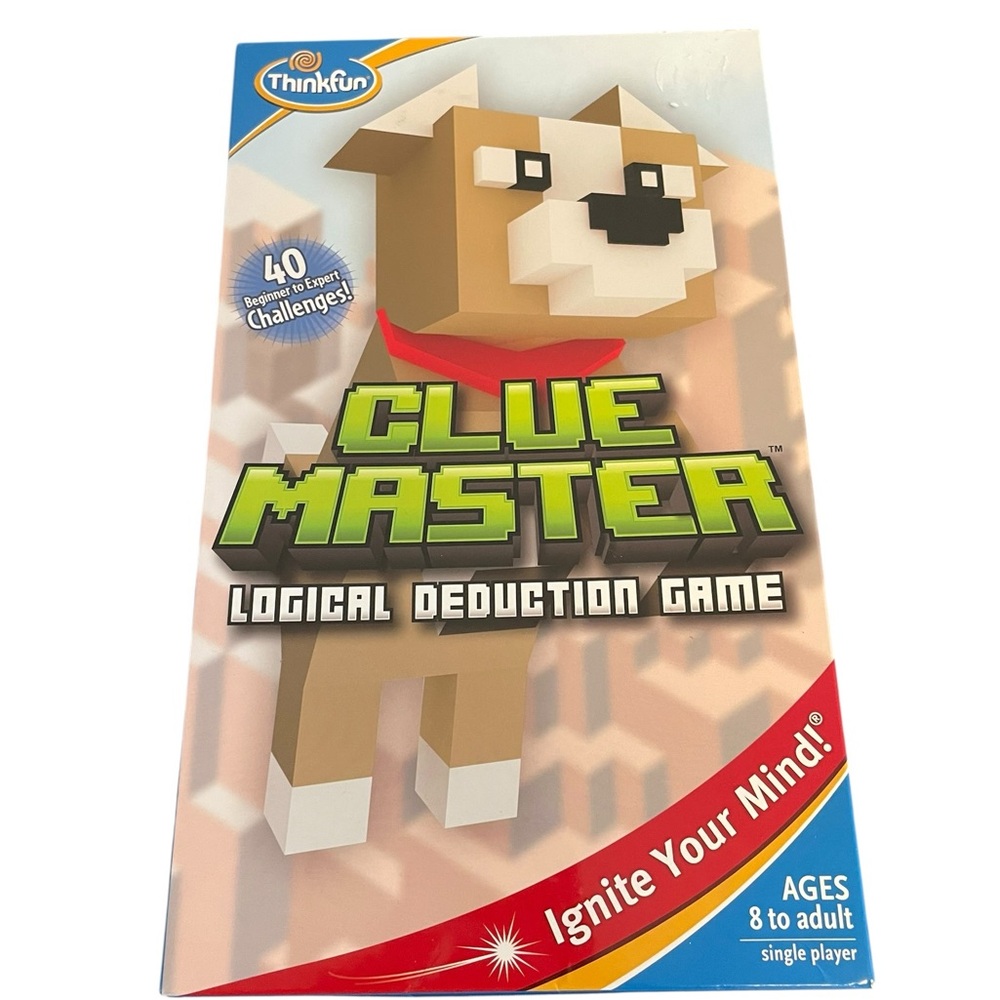 ThinkFun Clue Master Logical Deduction Game 40 Challenges Ages 8+ Single Player